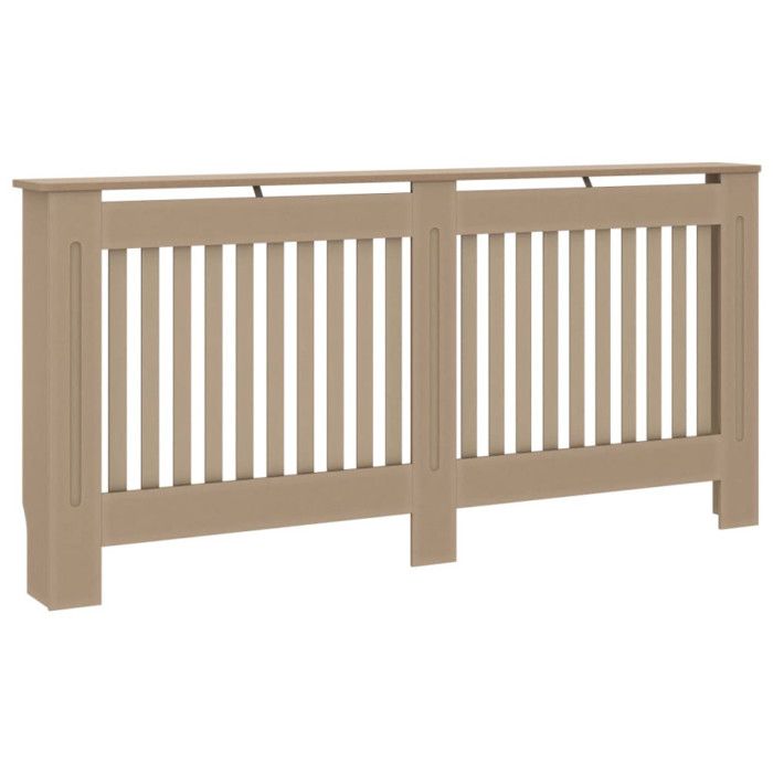 Cache-radiateur en MDF brun - vidaXL - 172x19x81 cm - Design moderne à lattes