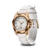 VICTORINOX I.N.O.X. Small Analog Watch, Waterproof, White Dial, White Rubber Strap, Rose Gold Stainless Steel Case (316L), Strap Replacement