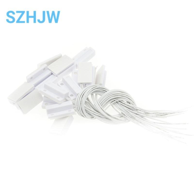 1-10PCS MC-38 Wired Door Window Sensor Magnetic Switch Home Alarm System Detector Reed Switch