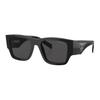 Prada Fashion High-End Triangle Logo Design Acetate Square Sunglasses Unisex Sunglasses Black PR-10ZSF-1AB5S0-55-19