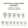 Duckbill Style White French Tip Press-On Nails with Pearl Bow