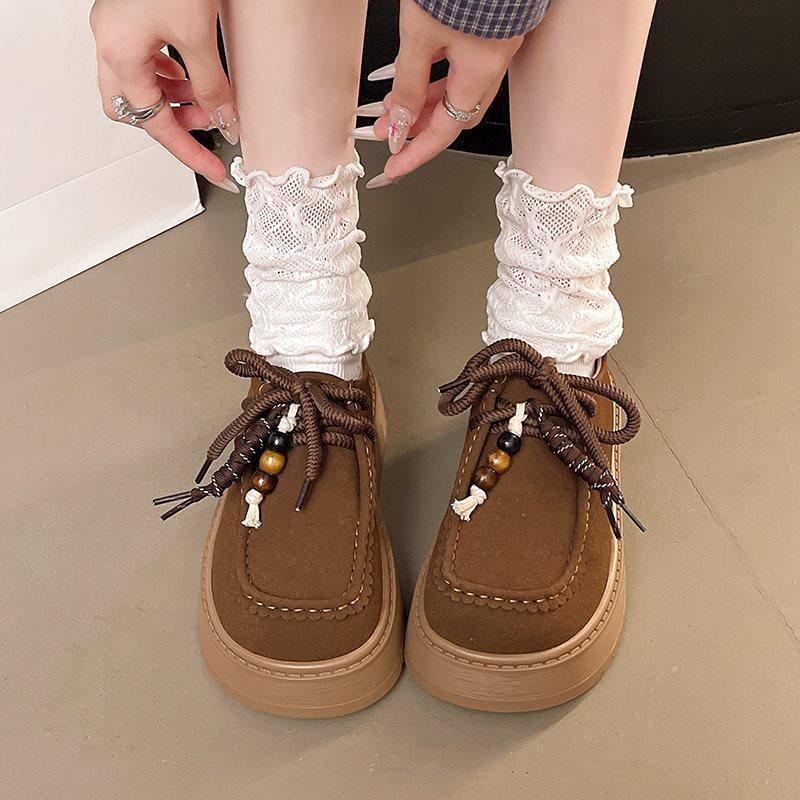 Loafers Single Shoes Boken Summer and Autumn New Casual Muffin Women's Shoes Platform Heightening Birken Shoes Board Shoes 2025