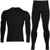 Chern Yueh Warm Underwear Warm Long Sleeve and Stretch Men's Set, Pants, Fleece-Lined, Shirt, Moisture-Wicking, Odor-Resistant, Breathable, (Black,