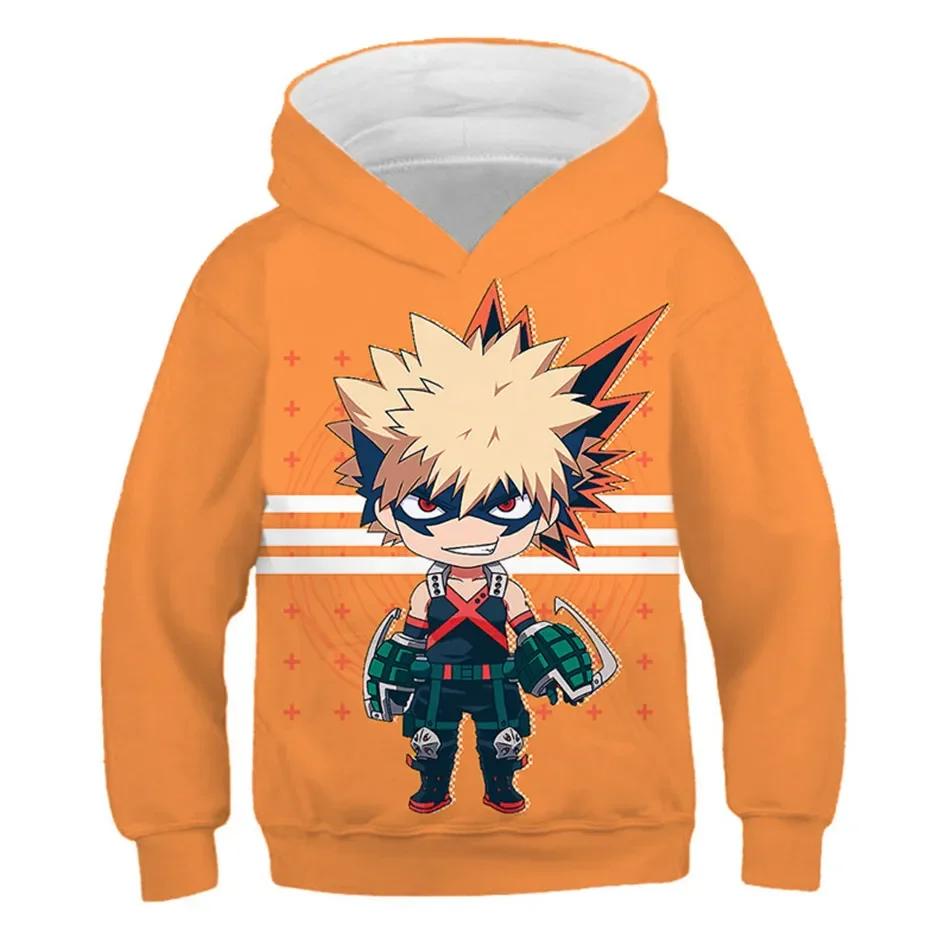 Morsomme hettegensere for gutter og jenter med Boku No Hero Academia-trykk, My Hero Academy-gensere til barn, morsomme anime-gensere