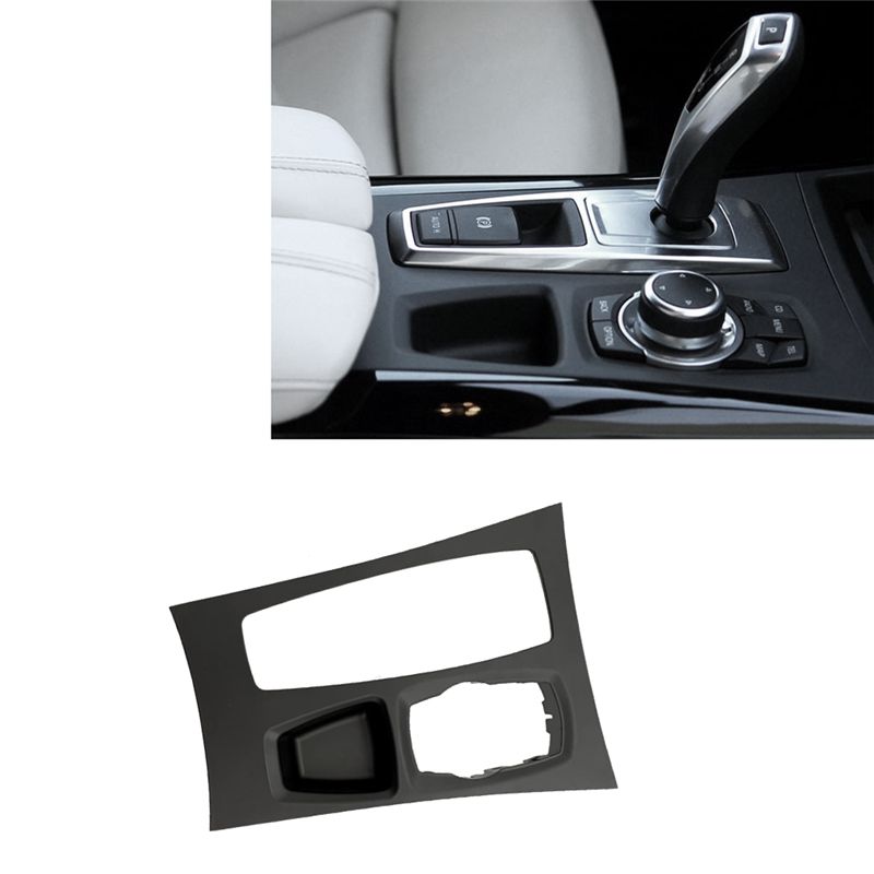 Versatile Car Center Control Gear Shift Panel Gear Shift Trim Frame 51169164485 For BMW X5 E70 X6 E71 E72 Black