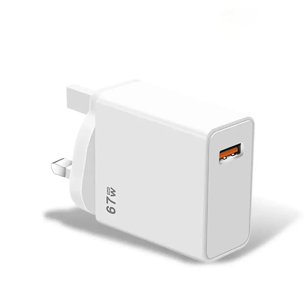 67w European and American Chargers Are Suitable for Xiaomi 13-15 Redmi Charger Head Multi-protocol Extreme Flash Charger