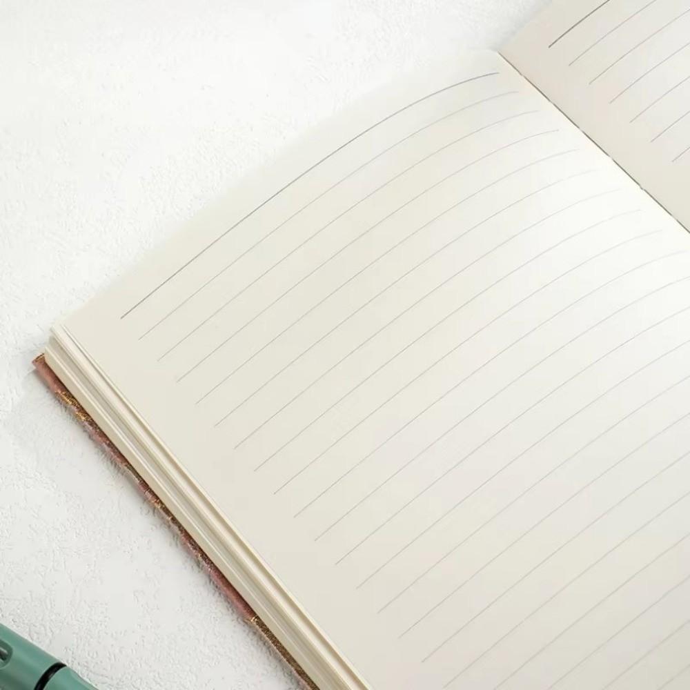 Embossed Lily Hand Account Book A5 Notepad Creative Hardcover Notebook  Student Stationery