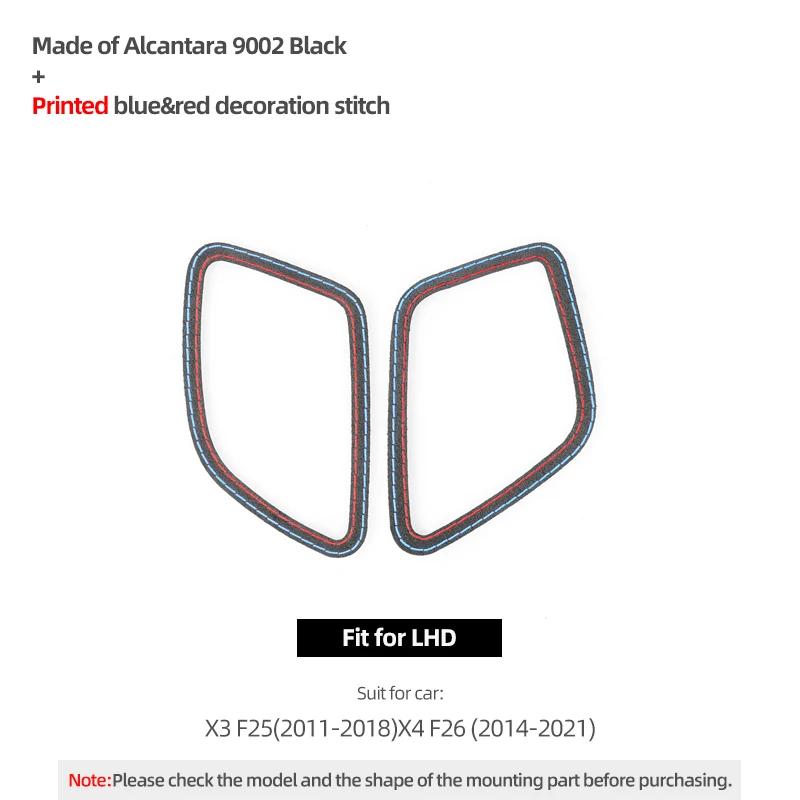 Betterhumz für BMW X3 F25 X4 F26 Auto Innenraum Armaturenbrett Instrumentenlüftungsauslass Verkleidung Aufkleber Aus Alcantara Zubehör