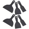 6PCS Paint Scraper Tools Plastic 2 3 6 Inch Wall Putty Scraper Spreader Tool for Drywall Repair Painting Patching