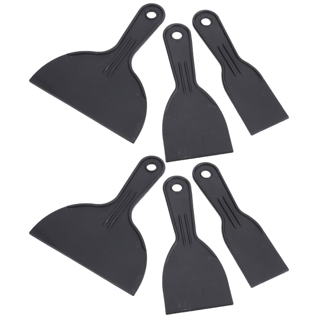 6PCS Paint Scraper Tools Plastic 2 3 6 Inch Wall Putty Scraper Spreader Tool for Drywall Repair Painting Patching
