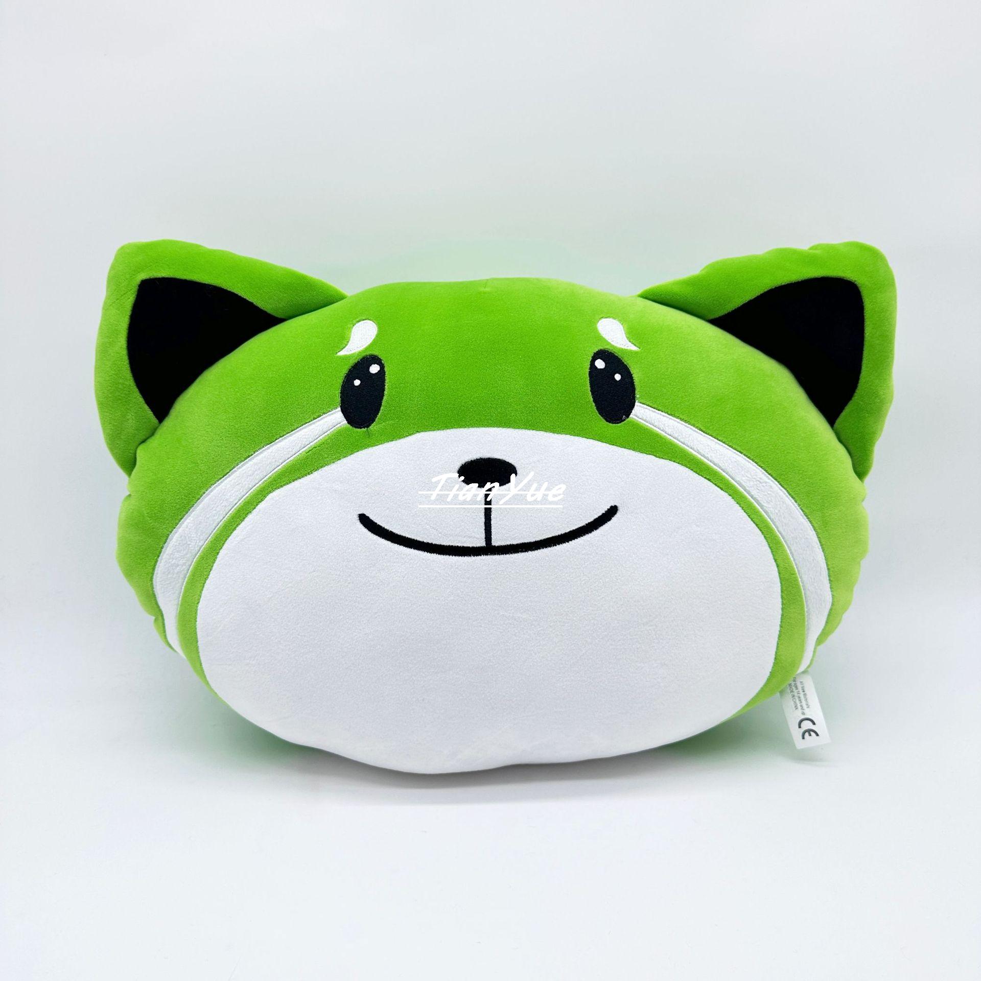 

Cute The Weeknd Kiss Land Green dog Pillow Stuffed doll Xmas Soft doll for children s Birthday gift 42cm