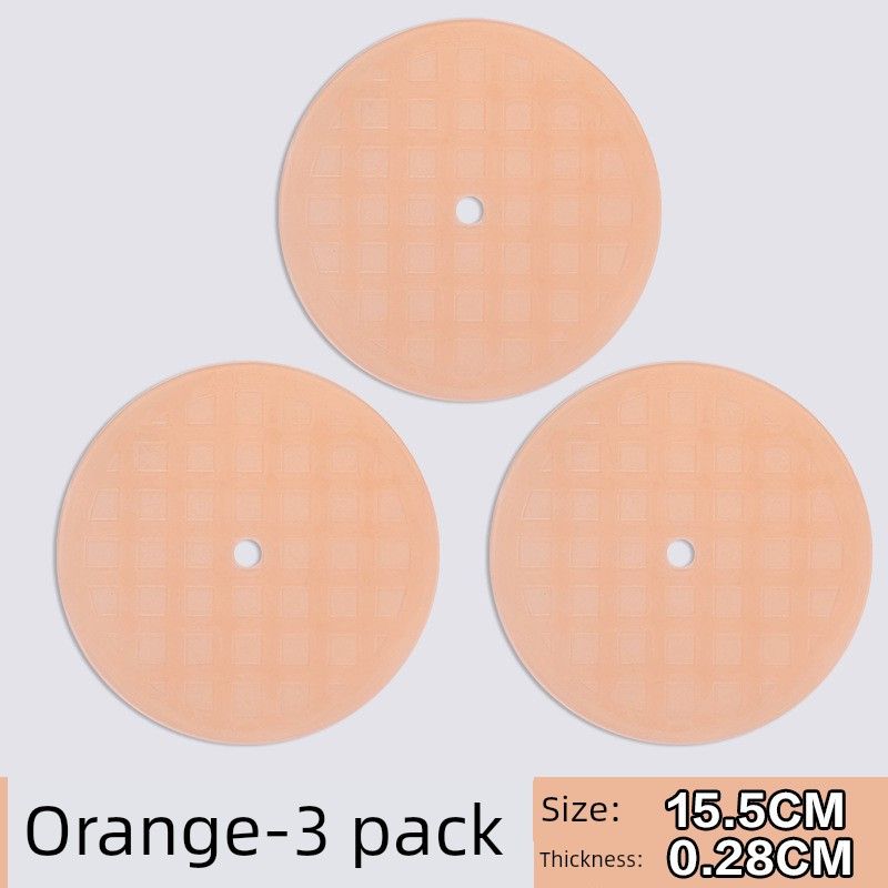 

Camellia Thickened Heat Insulation Pad Silicone High Temperature Resistant Table Mat Anti-Scalding Mat Placemat Plate Mat Pot Mat Bowl Mat Orange [1 Pack of 3 Tablets] 1308