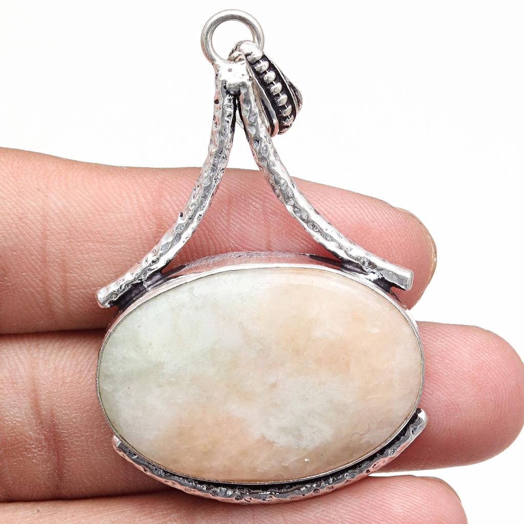 Suruntine Gemstone Handmade Women's Unisex Silver Jewelry Pendant 2.5
