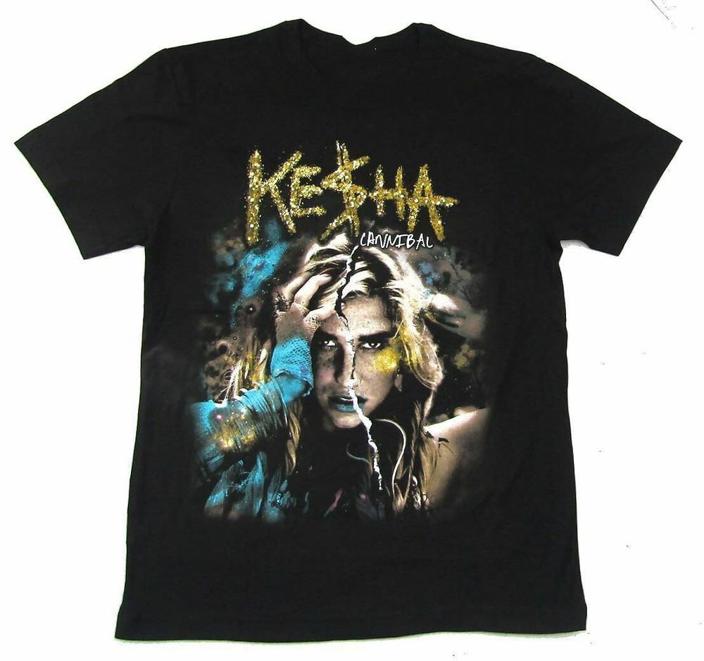 Kesha Keha Cannibal Get Sleazy 2011 Tour Black Unisex T-Shirt S-5XL Unisex T-Shirt M