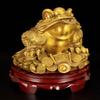 Brass Ornaments Three Feet Tripod Toad Copper Golden Cicada Home Office Shop Opening