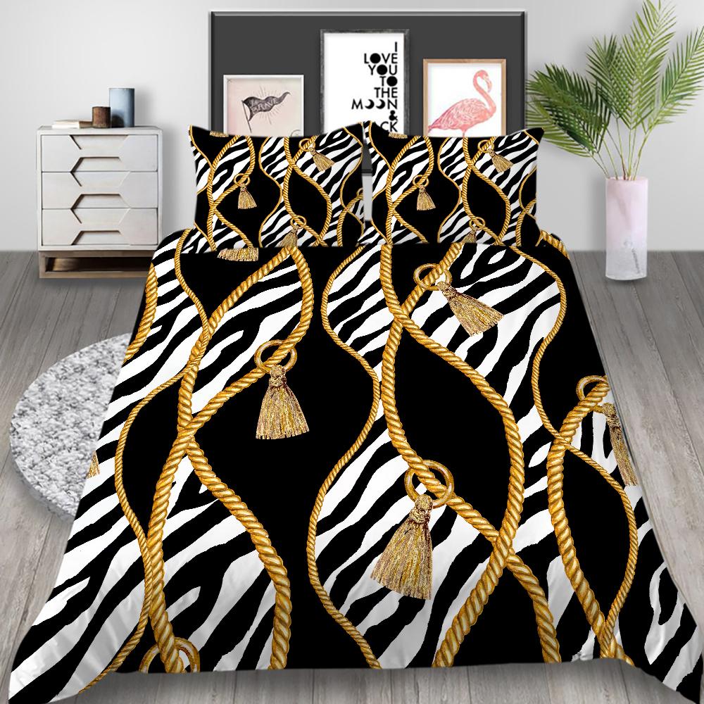 3D Digital Printing Luxury Home Bedding Set Bedroom Duvet Cover Home Bedding Set Single/Double Bed Home Decoration