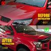 2pcs Air Flow Intake Cover Black Hood Universal Decorative Vent Car Accessories