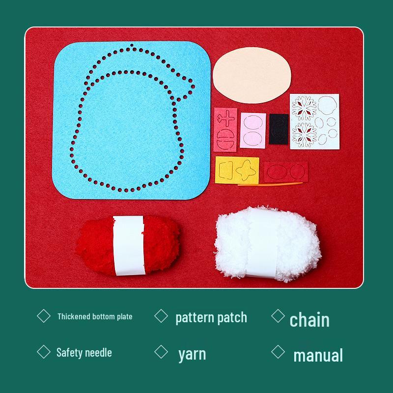 DIY Children's Sew-and-Stitch Christmas Tree Threading Kit