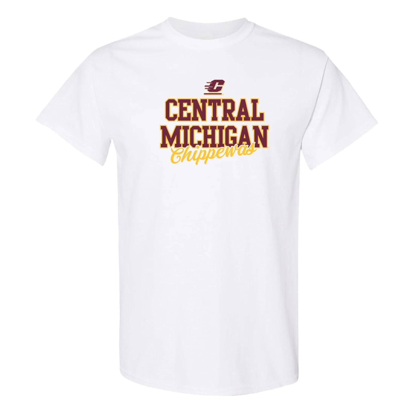 Central Michigan Fresh Script T-Shirt - White 2XL