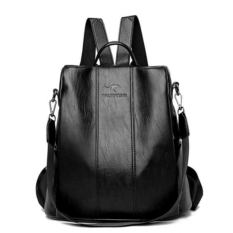 Vintage Anti-theft Leather Backpack for Women