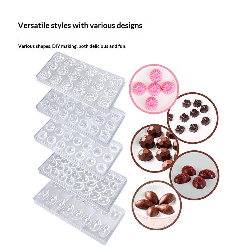 Professionelle Kunststoff-Schokoladenform Transparent Handgemacht Kugel Schokoladenwerkzeuge DIY Kuchenform Dessert Pudding