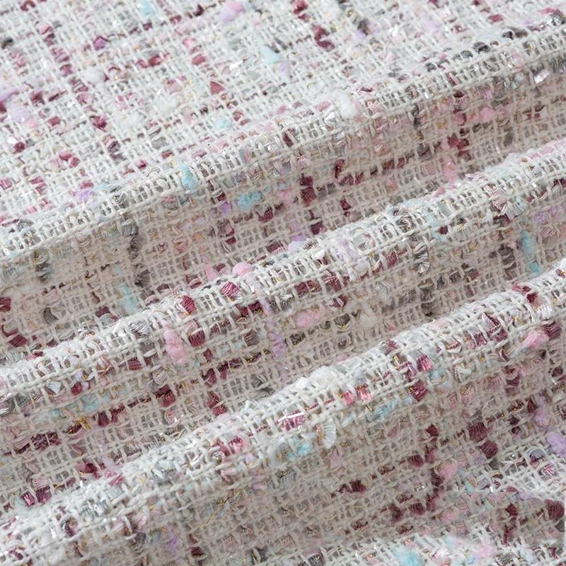 150cmx50cm Small Fragrance Woolen Cloth Fabric High-end Thick Woolen Tweed Vest Suit Coat Dress Skirt DIY Apparel Sewing Fabric
