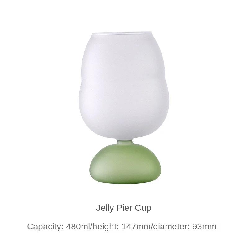 Multicolored Large Capacity Jelly Beer Mug for Summer Light Luxury Craft Whiskey Glass Vibrant & Durable