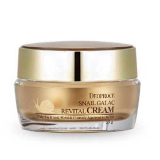 DEOPROCE Snail Galac Revital Cream 50 г – Восстанавливающий и антивозрастной крем для лица Snail Galac Revital Cream 1