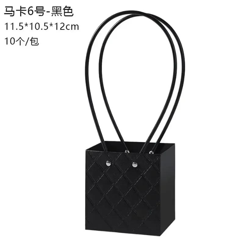 Festa de Casamento Rosa Flor Caixa de Presente Buquês de Flores Embalagem Caixa de Papel Sacola de Transporte Cesta de Armazenamento Dia dos Namorados Aniversário 10 PEÇAS