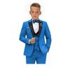 Fashion Single-Breasted Boys' Birthday Suit Set Popular Wine Red Children's Suit For Boys' Campus Suit Includes Coat Pants Vest