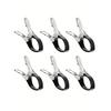 Durable Stainless Steel Pool Cover Clips with Blue Plastic Handles - Heavy Duty Windproof Spring Clips for Secure Above
