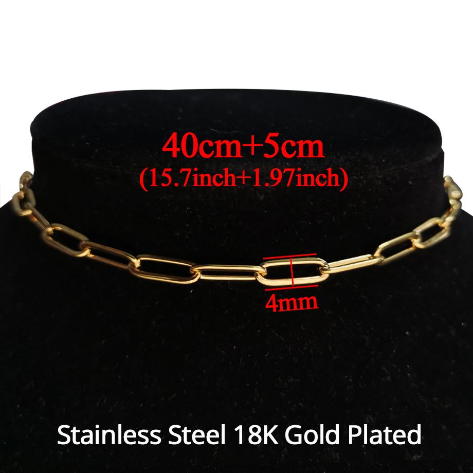 2025 High Quality Clavicle Blade Chains Dropshipping Women Gold Silver Color Stainless Steel 35+5cm Snake Choker Necklace Chain