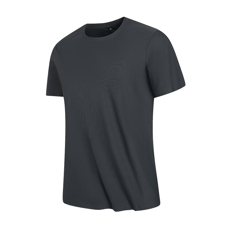 Half-sleeve Men's Round-neck Ice Silk T-shirt, Men's Sports And Leisure Running Tops, Men's Light And Breathable Fitness Short-sleeves