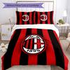 3pcs AC Milan Bedding Set Duvet Cover Closure Includes 1 Duvet Cover & 2 Pillowcases, Soft and Comfortable for All Seasons.