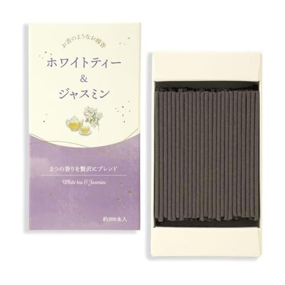 Kameyama Incense-like incense sticks White Tea & Marika Approx. 50g Approx. 200 sticks Low smoke
