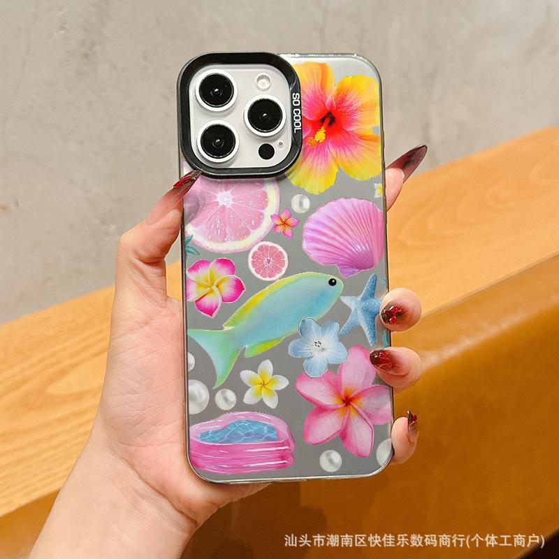 Simple Flowers and Plants for Apple 16promax Mobile Phone Case Iphone15pro/14/13/12/11 Tide 7