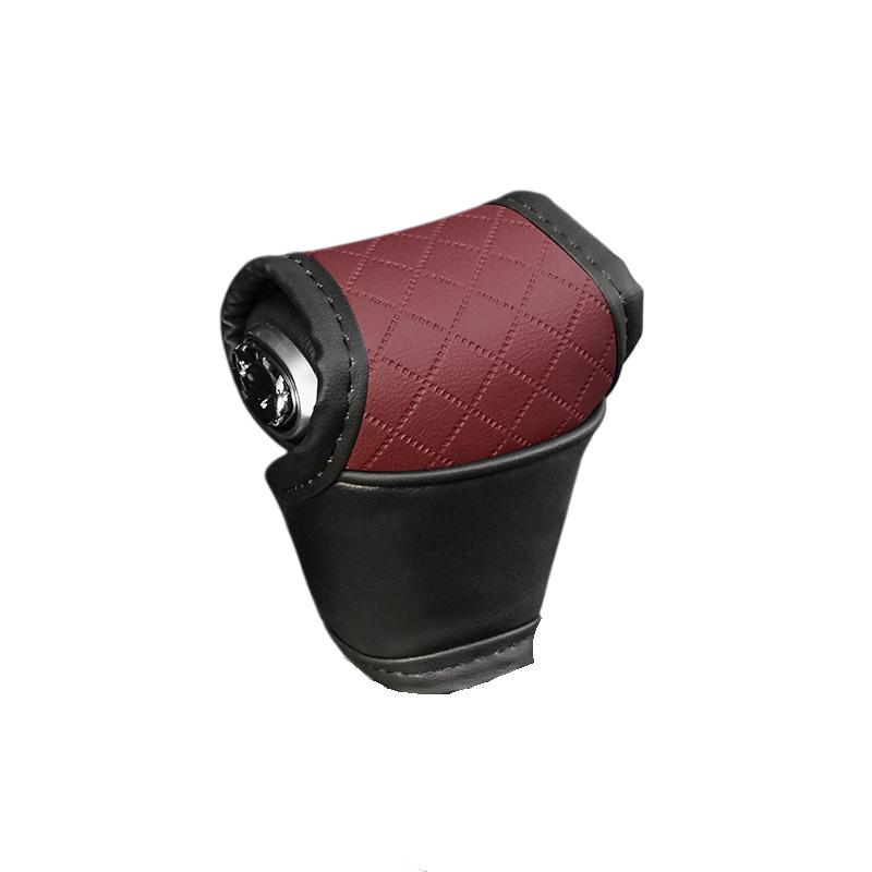 1 Pieza Cuero PU Antideslizante a Prueba de Polvo Protector de Pomo de Palanca de Cambios Universal Cubierta de Palanca de Cambios de Coche Accesorios de Decoración Interior para Palanca de Cambios