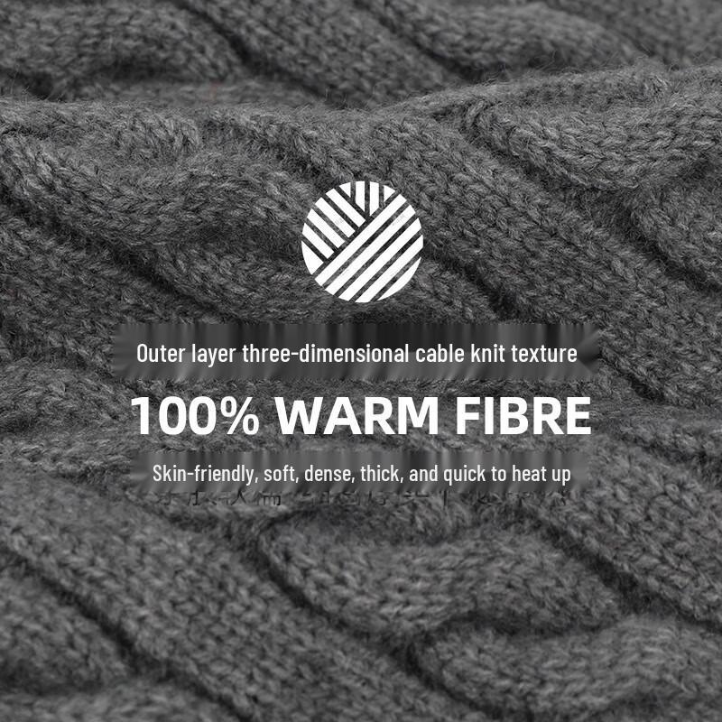 Xi Hong Winter Knit Three-Piece Set