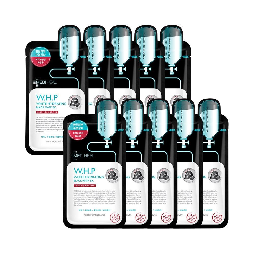 Mediheal W.h.p Whitening Moisture Black Mask Ex 10 Sheets