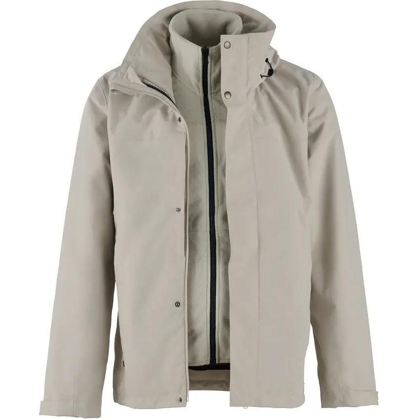 

Флис DECATHLON TRAVEL 100 3-в-1 можно носить при 0 градусов, для горных походов, водонепроницаемая молния, теплая куртка, мужская, цвет лунный камень серый M