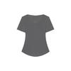 V Neck Shoulder Short Sleeve Summer Waist Trimming Versatile Tops T-shirt