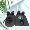 7 Pieces / Set DIY PU Leather Bag Knitting Set, Bottom Shoulder Strap Flap Cover