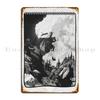 Cats And Mountains Hike Metal Plaque Poster Living Room Party Garage Wall Print Tin Sign Poster