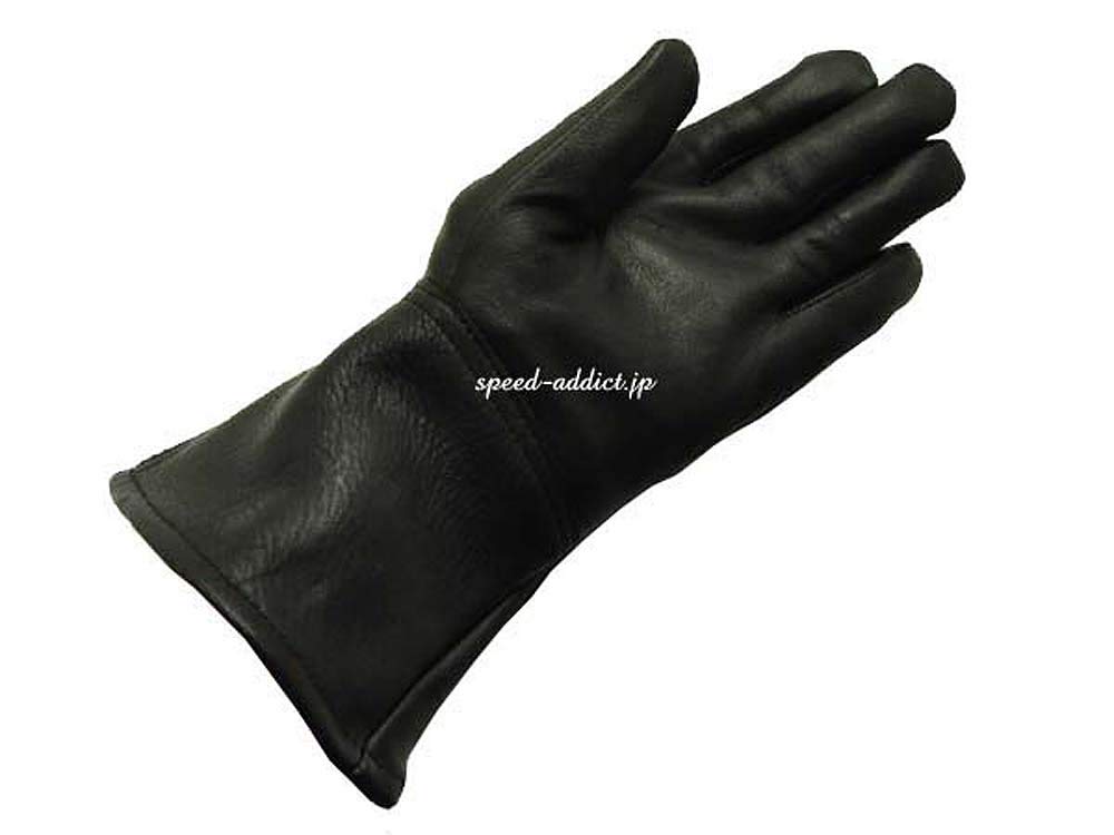 NAPA Deerskin Thinsulate Leather Gauntlet Size Winter Gloves, Black, L,