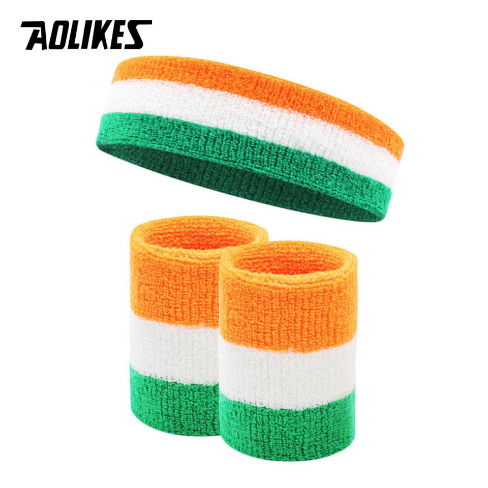 Aolikes Unisex Sport Wristband Sweatband Breathable Running Basketball Badminton Wrist Protector for Safety