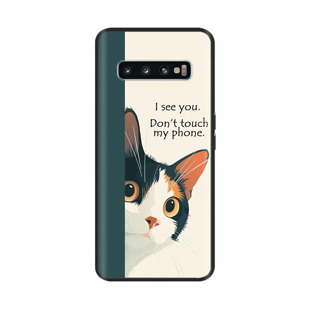 Shockproof Cover For Samsung Galaxy S10 Phone Case Animals Painted Shell For Samsung S10 Plus S10+ S 10 Soft Silicone Back Cover