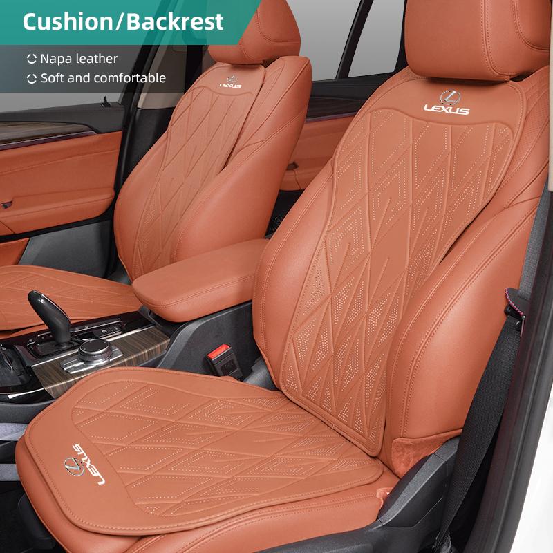 Nappa Leather Car Seat Cover Luxury Soft Cushion Protective Pad For Lexus F-SPORT ES RX NX LS UX LM LX GX LC RZ IS CT GS RC HS ZJ3