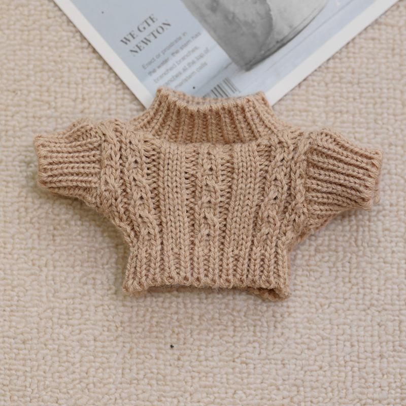 20cm Cotton Doll Accessories: Plush Dog Sweater, Scarf, Hat Set