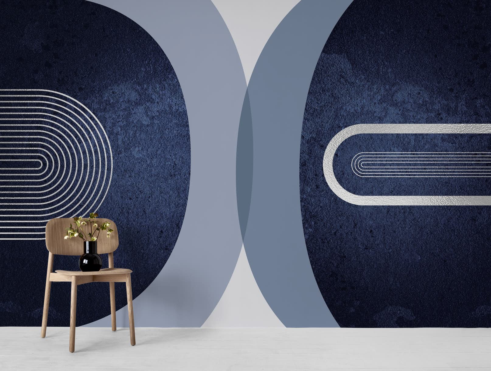 Гобелен с круглым узором и принтом в современном стиле — фото 7