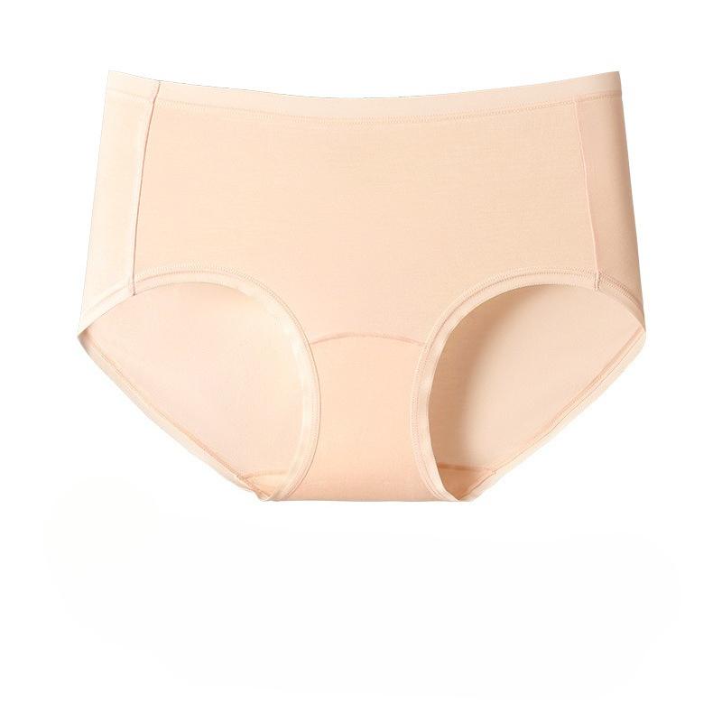 Modal Underwear Women's Medium and High Waist Pure Cotton Extended Crotch New Seamless Breathable Women's Briefs